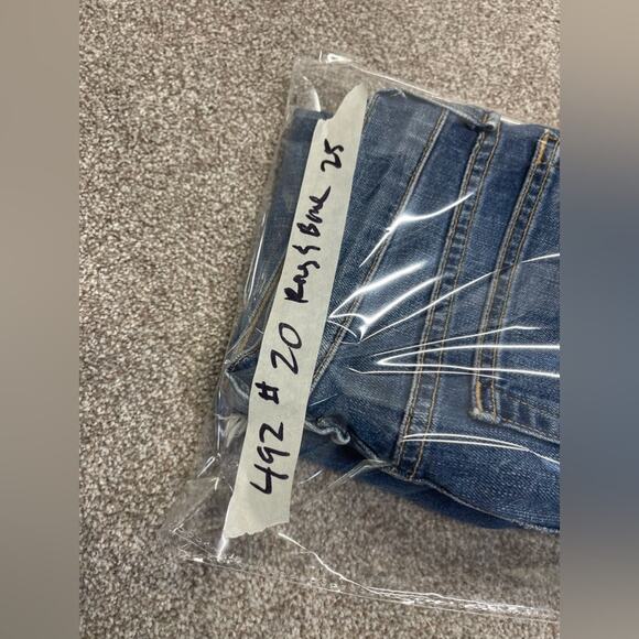 Designer Rag & Bone 10 inch Dre Jeans womens sz 25 distress blue jeans - Picture 8 of 15